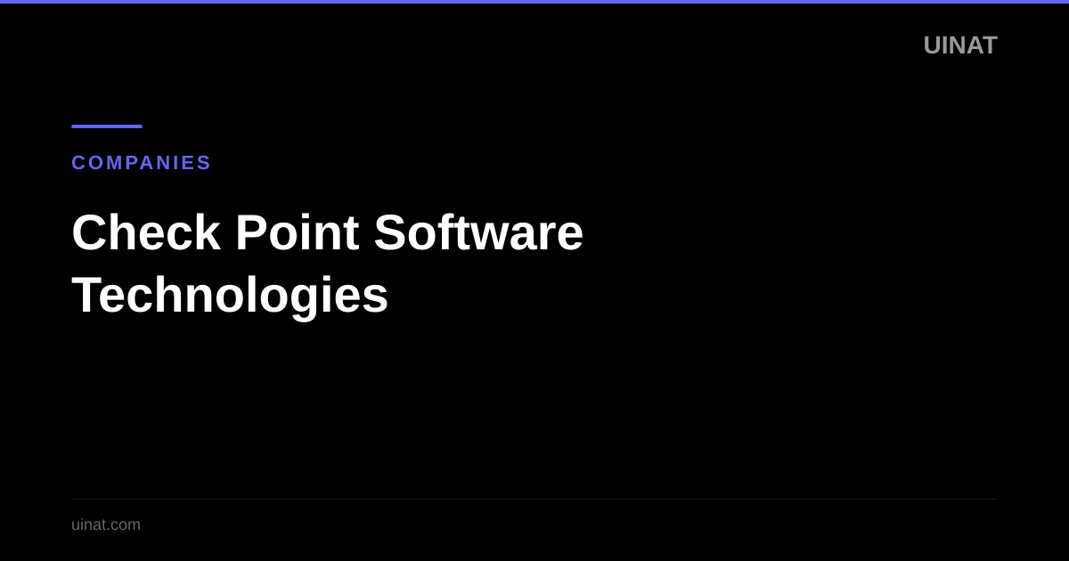 Check Point Software Technologies