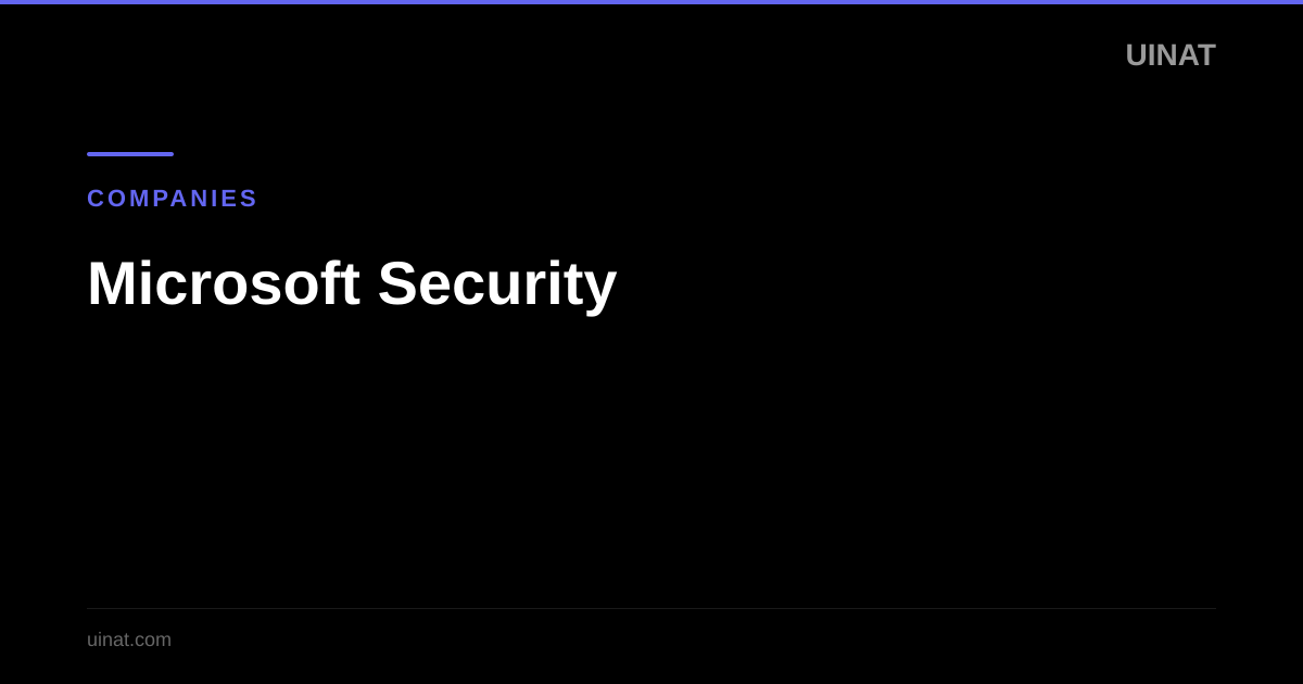 Microsoft Security