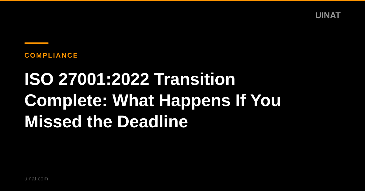 ISO 27001:2022 Transition Complete: What Happens If You Missed the Deadline