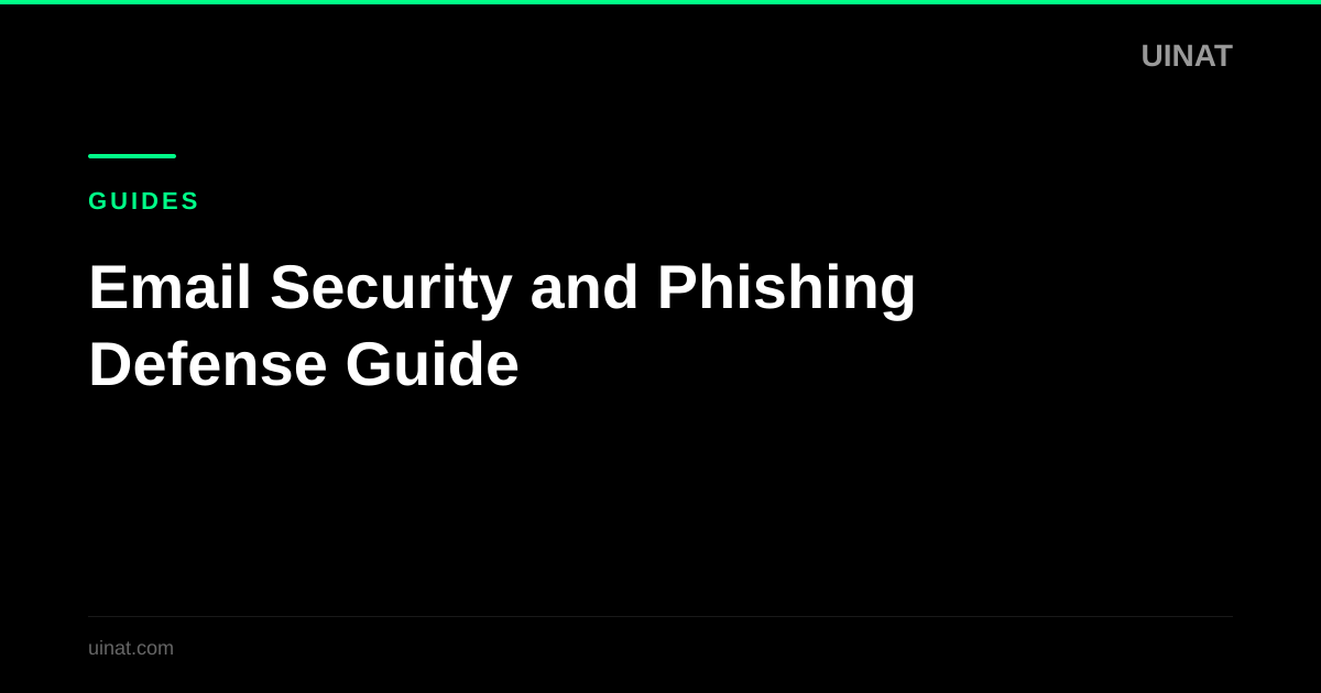Email Security and Phishing Defense Guide