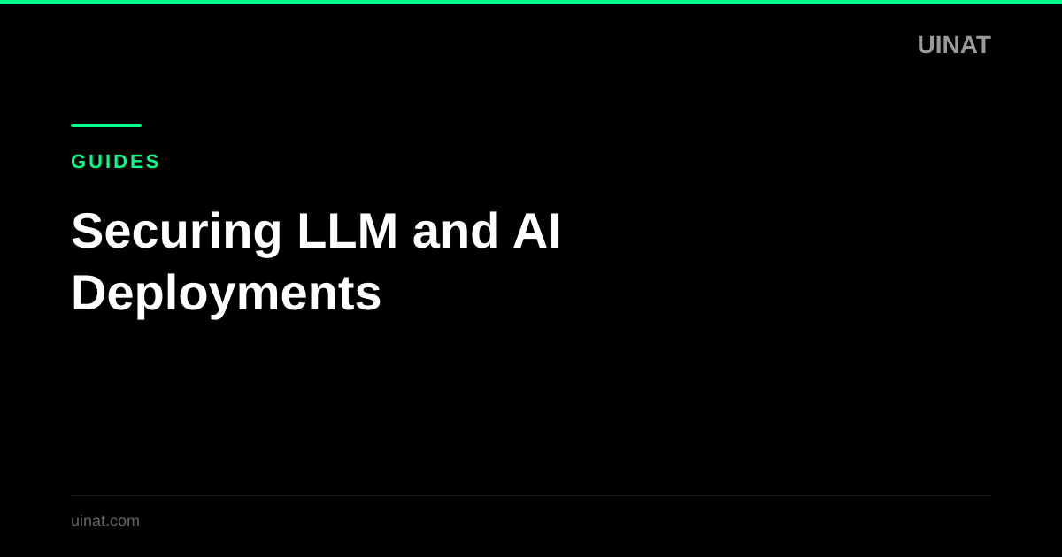 Securing LLM and AI Deployments