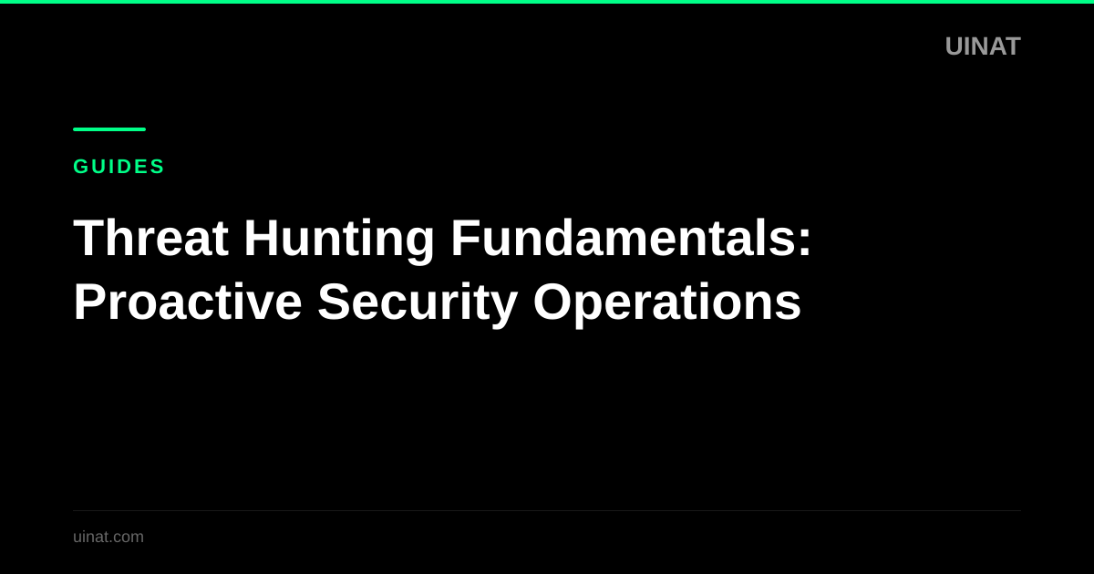 Threat Hunting Fundamentals: Proactive Security Operations